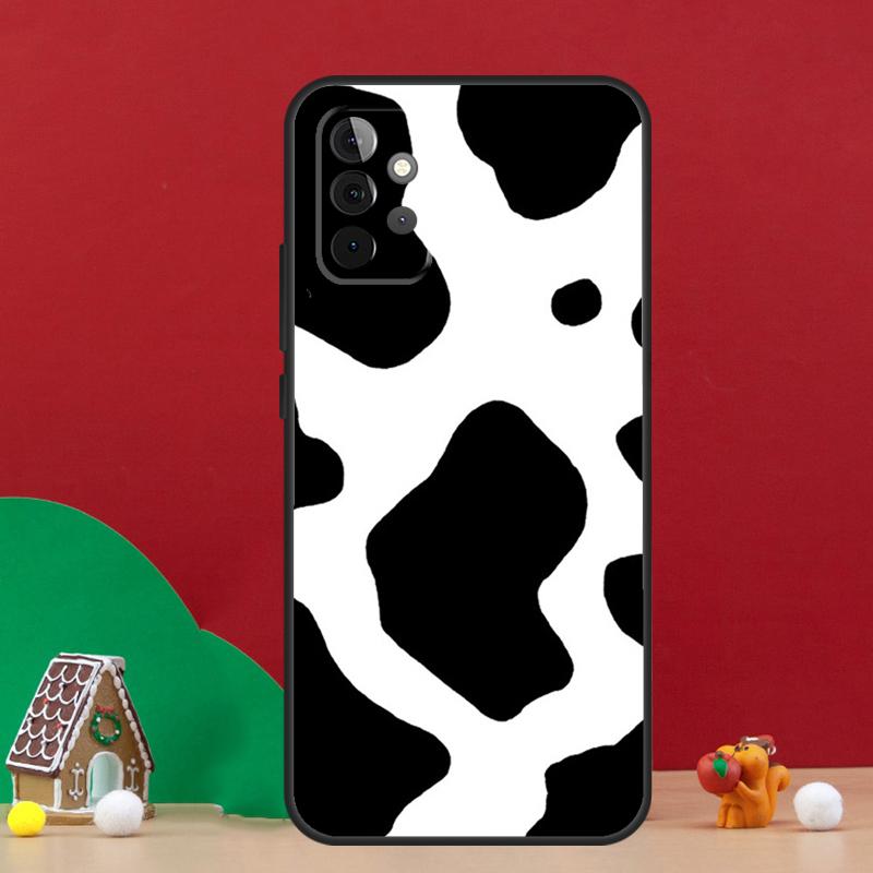 Spotted Cow Skin Print Case For Samsung Galaxy A54 A06 A16 A26 A36 A56 A53 A32 A52 A33 A13 A55 A35 A15 A14 A34 A17