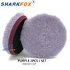 Sharkfox 5/6 дюймов Натуральный Длинноворсовый Шерстяной Полировальный Круг для Полировальной Пасты Cutting и Удаления Царапин Диск-Полировальщик для Ухода за Автомобилем