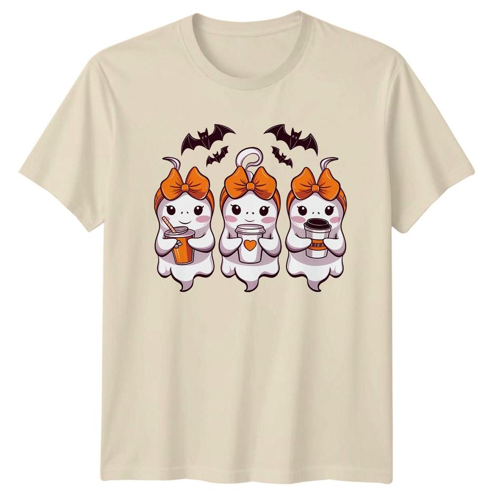 Halloween Ghosts Spooky Season Unisexs Tee Unisexs TShirt Graphic Unisex Top