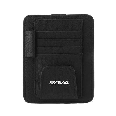 Карман на солнцезащитный козырек InnoWave, Совместим с RAV4 Love Four, Хранение, Многофункциональный автомобильный органайзер для хранения в салоне, Зажим для автомобильных очков, Черный