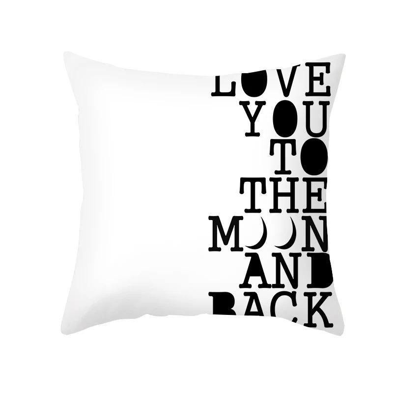 Подушка с надписью «Девиз» Наволочка для офиса, гостиной, автомобиля, украшения, дома, наволочка