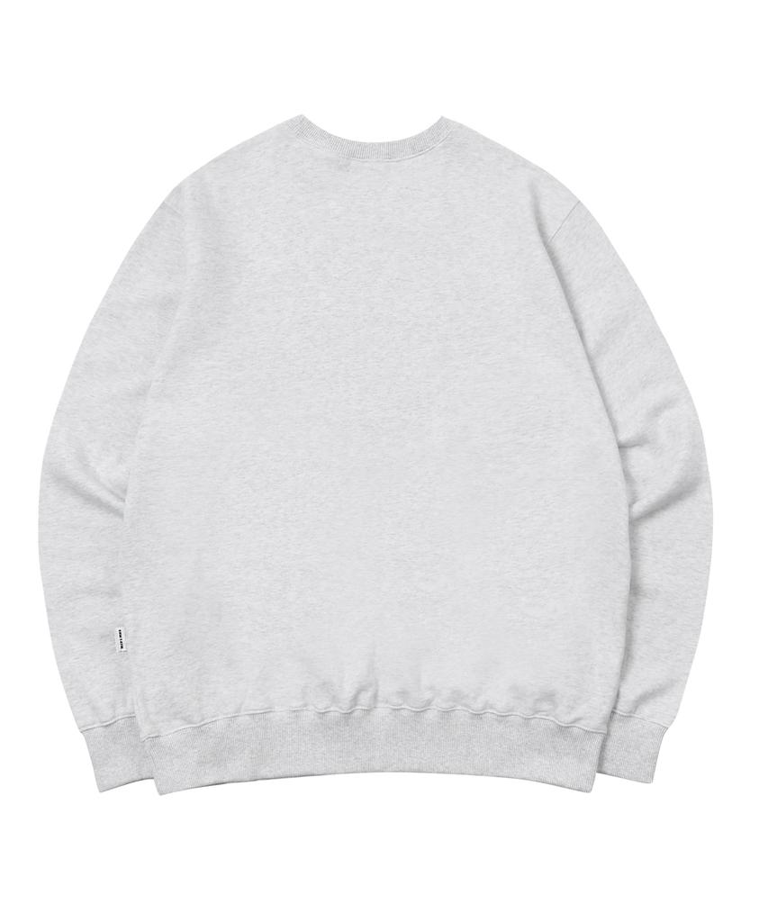 ESCAPEFROM Lavender Spray Rabbit Print Sweatshirt White Melange