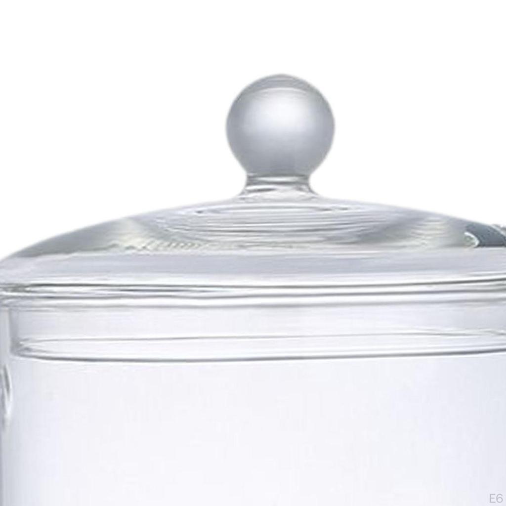 Прозрачная стеклянная кастрюля с крышкой для универсального приготовления пищи