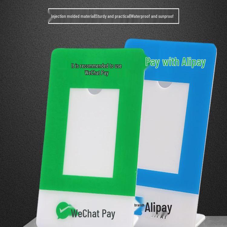 Настольная табличка с QR-кодом Alipay: Дисплей высокой четкости для удобного сбора платежей