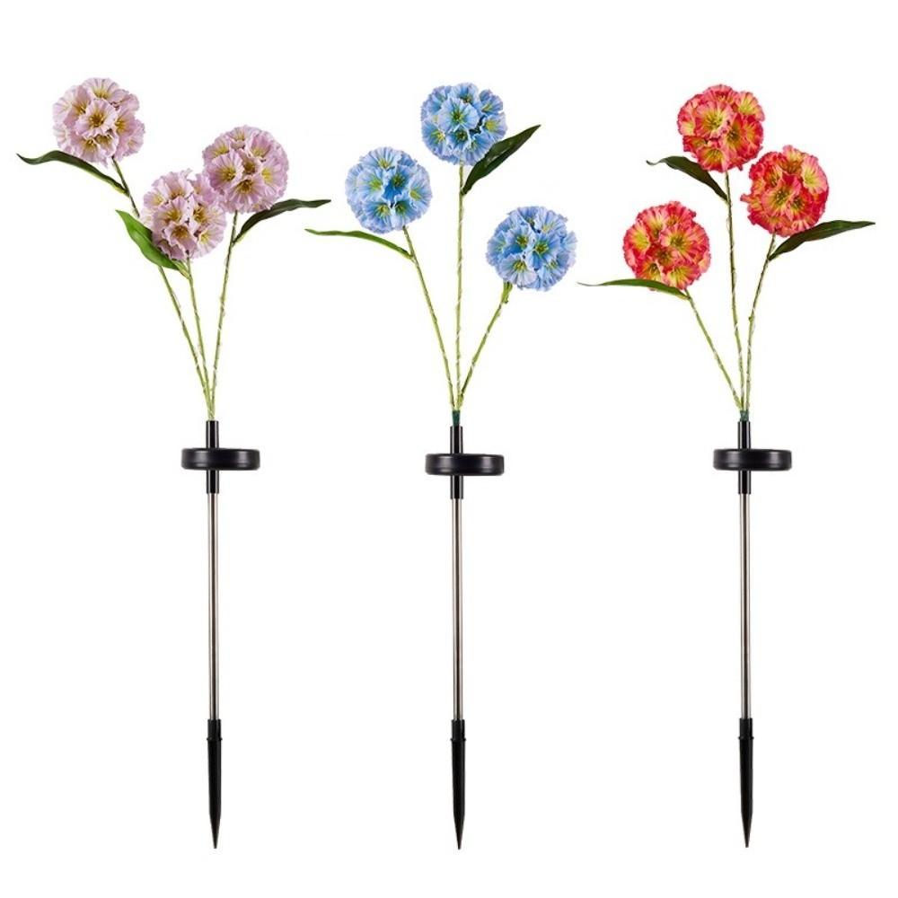 with 3 Head Simulation Flower Lamp Ground Mounted Landscape Light  for Yard Garden House