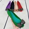 Женские босоножки на танкетке Милые балетки Обувь на четыре сезона Стразы ПВХ Желейные туфли Весна