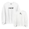 KEO Album Artwork Khaki Crewneck Sweatshirt Put A Smile on For Me Graphic Pullovers Long Sleeve Unisex Streetwear Graphic Tops