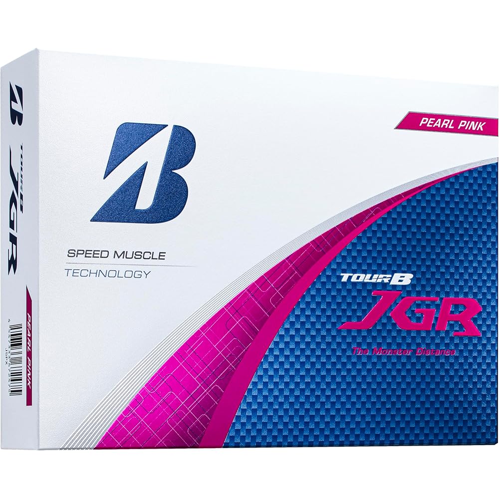 Мячи для гольфа Bridgestone Tour B JGR, упаковка 12 шт., жемчужно-розовые, модель 2025 г.