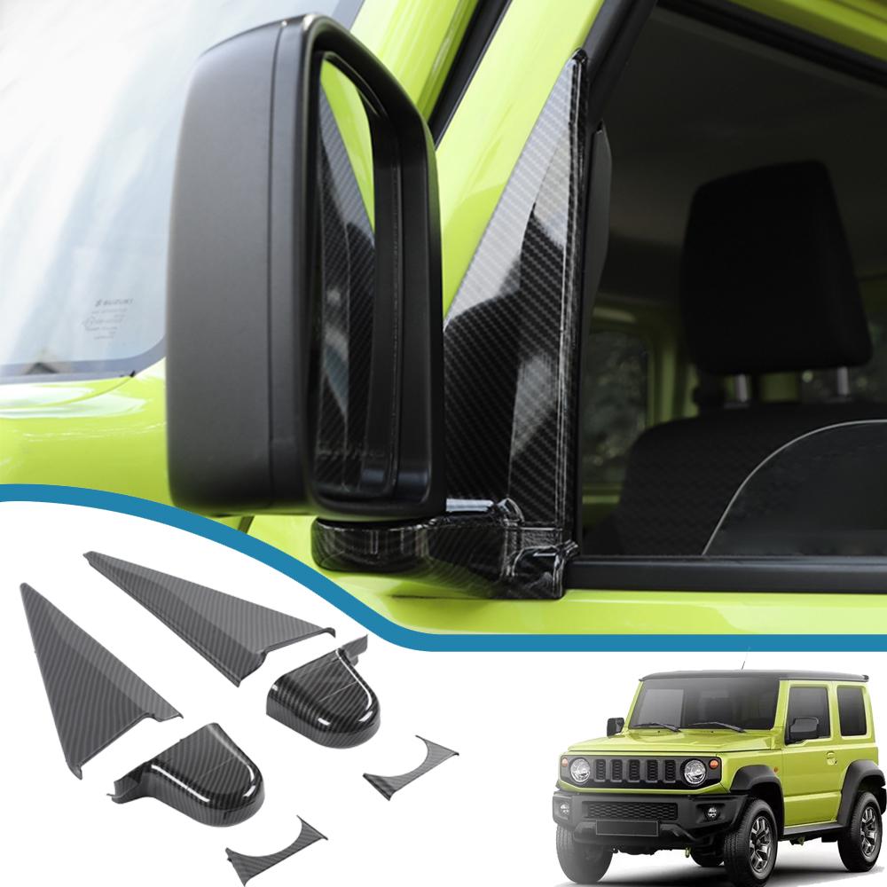 Автомобильное зеркало заднего вида, декоративная крышка, наклейки для Suzuki Jimny JB64 JB74 2022 2023, внешний вид