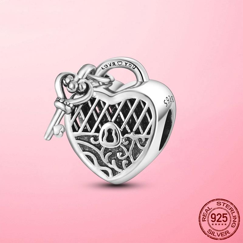Бусины 925 Серебряные Бесконечность Любовь Мама Сердце Мама Подвески Подходят Подвески Браслет Плата де Лей 925 Серебряные Оригинальные Украшения