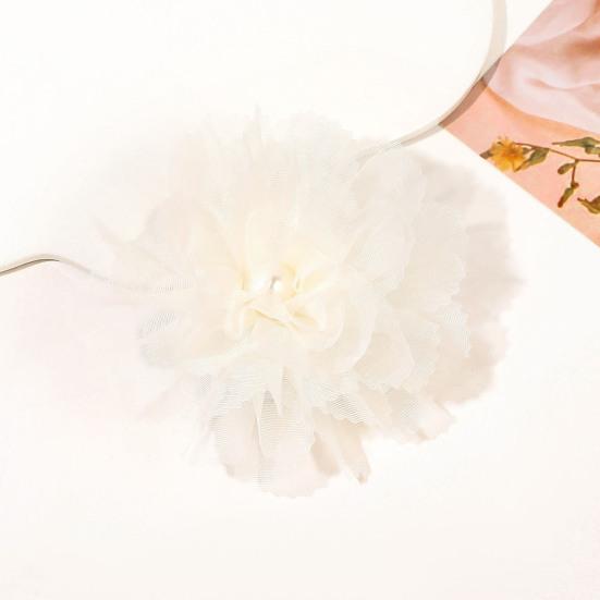 Сетчатая пряжа, заколка для волос с искусственным жемчугом и цветком, противоскользящая дизайнерская заколка для волос, украшение для волос, заколка для волос, головной убор, аксессуар для волос