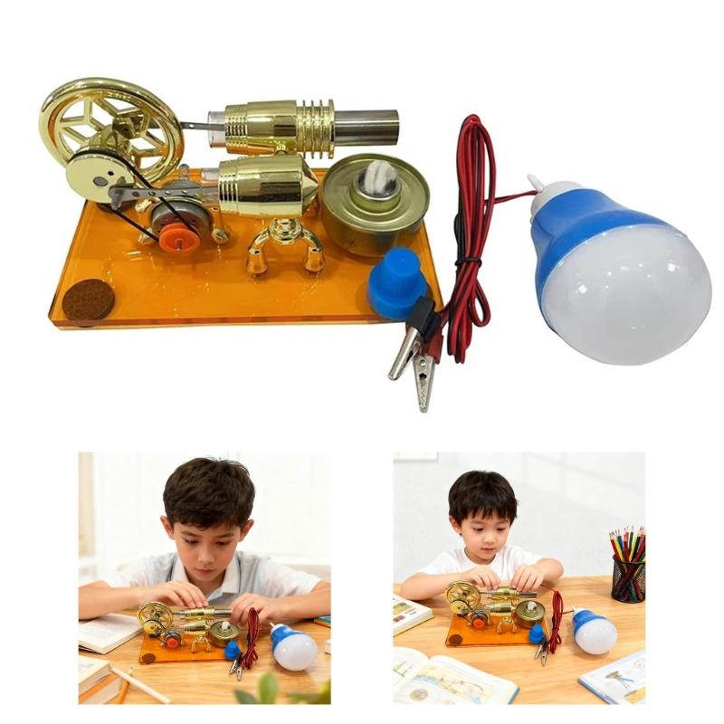 Научная модель парового двигателя Стирлинга. Топливо не требуется. Демонстрирует тепловую механику. Для учеников и учителей.