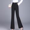 Spring Autumn Hot Suit Pants Temperament Commuting Drooping Micro-flare Pants High-waist Elastic Large-size Loose Flared Pants