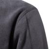 Men's Fall/Winter Long-Sleeve Stand-Up Collar Half-Zip Sweatshirt Youth Solid-Color Fleece Top