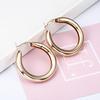 European and American Metal Half Ring Fashion Temperament Geometric Earrings Creative Round Earrings Ornaments