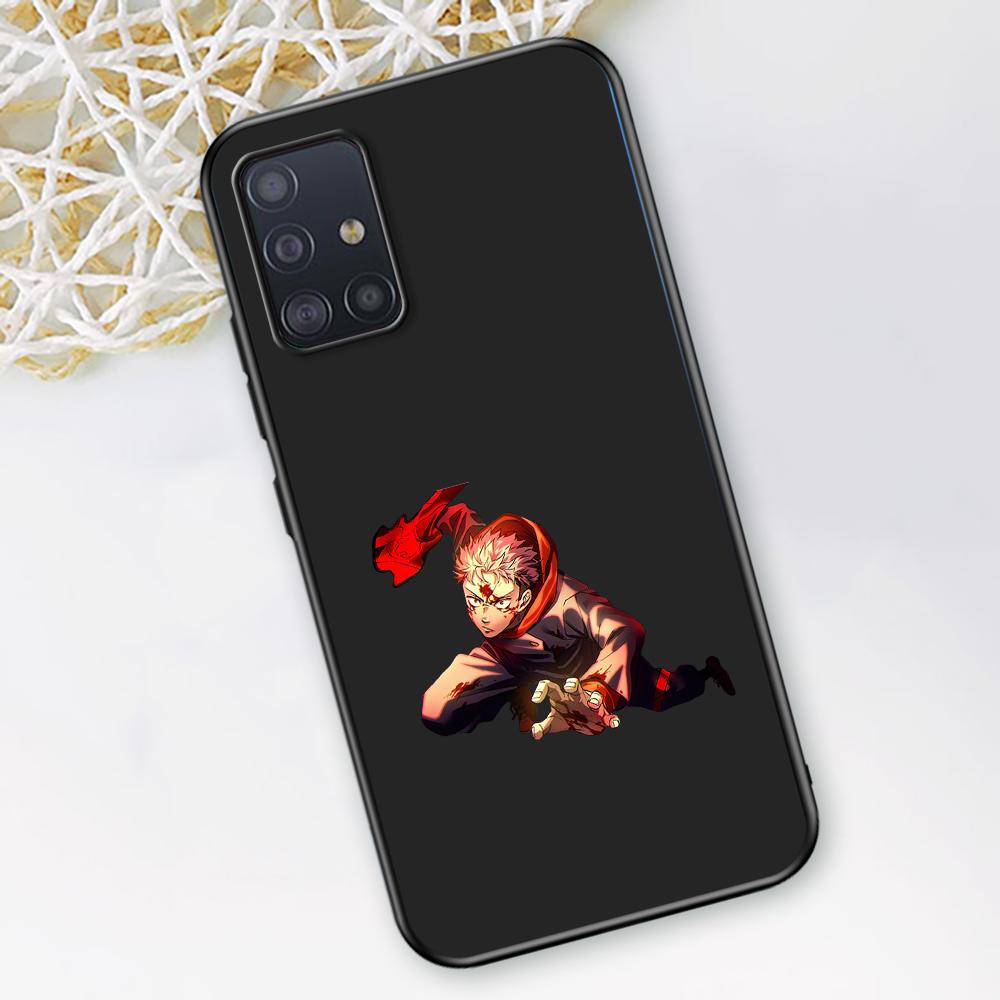 Чехол для телефона с изображением аниме Jujutsu Kaisen для Samsung Galaxy A12 A52 A51 A32 A21s A71 A02s A22 A31 A72 A41 A02 A42 A01 A03, черный чехол из ТПУ