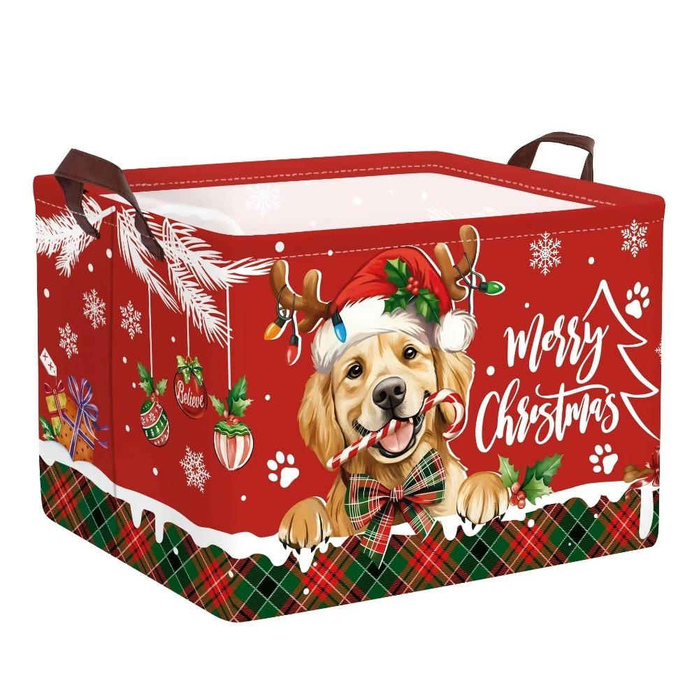 Cartoon Snowman Christmas Storage Basket Large Capacity Christmas Gift Basket Christmas