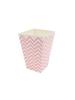 12Pcs Popcorn Paper Boxes Buckets Pink White Stripes Bags Snack Containers for Movie Night Birthdays Carnival Party Supplies