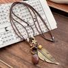 Chinese Zen Butterfly Necklace - Elegant Retro Clavicle Chain for Women, Versatile High-End Ethnic Style Accessory