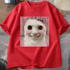 Goofy Ahh Cat T Shirt Meme Dank Cursed Weirdcore Cringey T-Shirts Men Women I Got Too Silly Tshirt Huh Cat Memebn Crying Cat