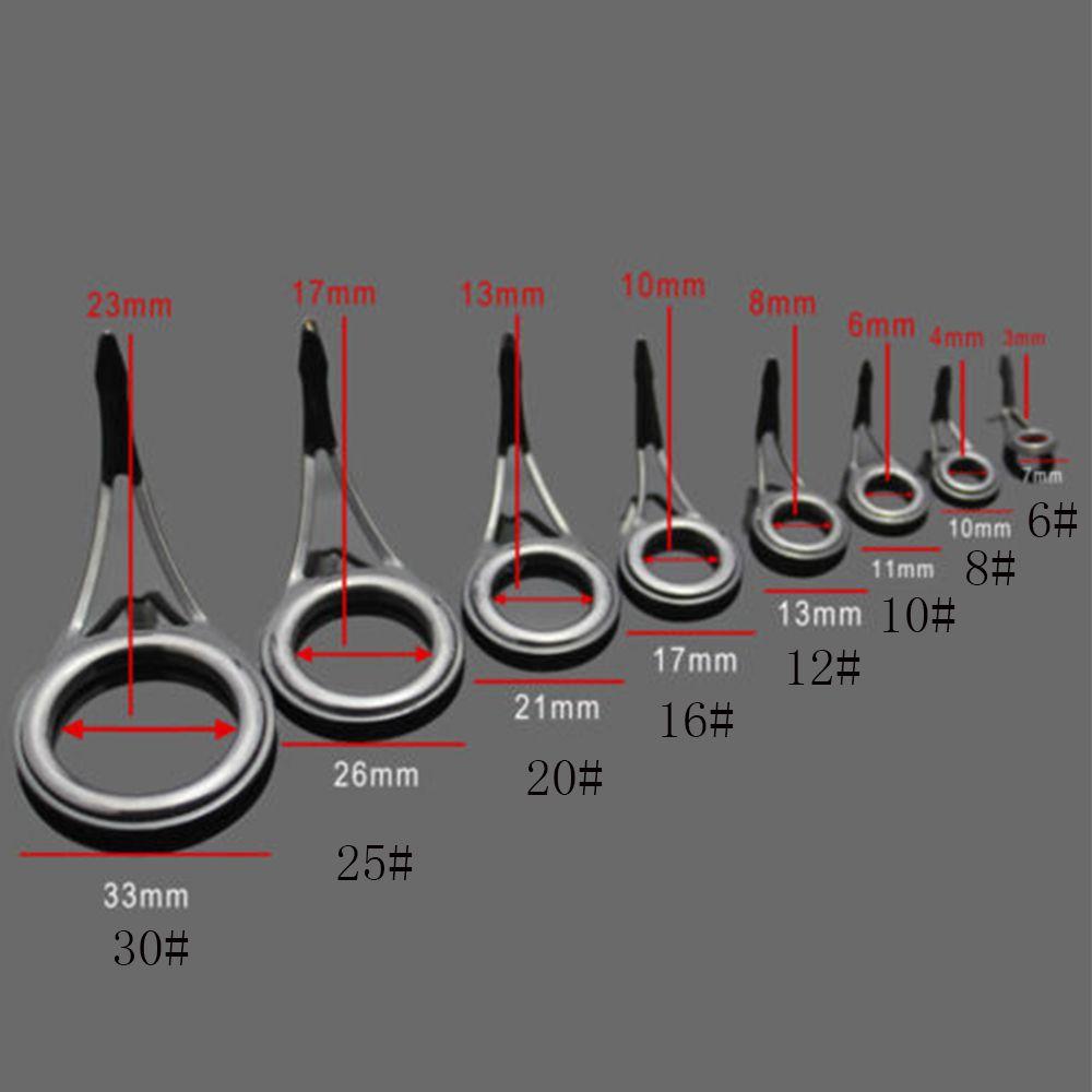 3 мм-23 мм внутренний диаметр направляющая для удочки коробка для снастей аксессуары глаз керамический комплект для ремонта наконечника кольца