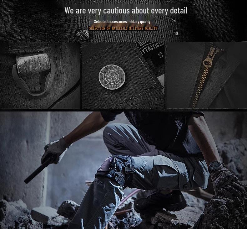Мужские эластичные тактические походные брюки Mingpeng Thunder II - Уличная одежда для скалолазания и работы с манжетами