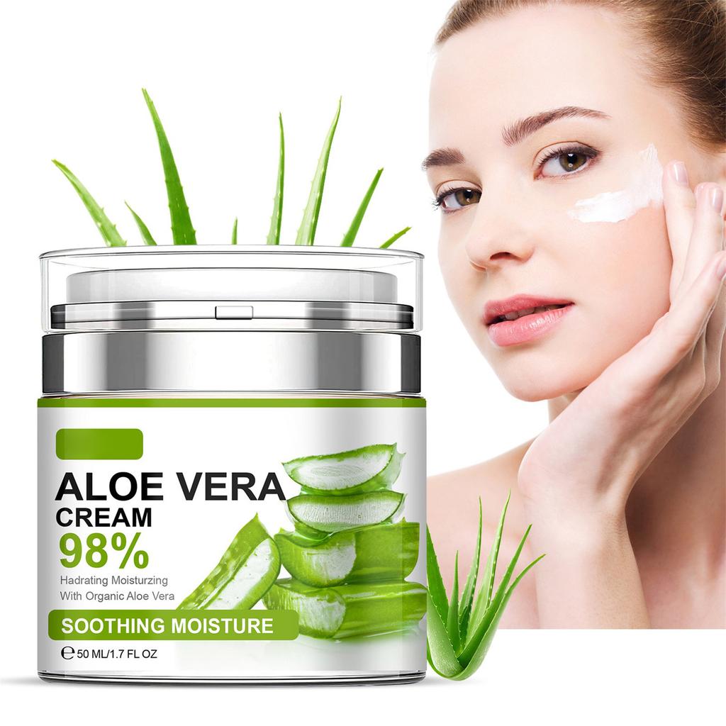 Soothing Aloe Face Cream 24 Hours Hydrates For Sensitive Skin 50ml