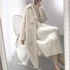 Winter Wild Mohair Warmth Thick Imitation Mink Wool Women Loose Cardigan Mid-length Over The Knee Thick Coat Windbreaker Women Knit