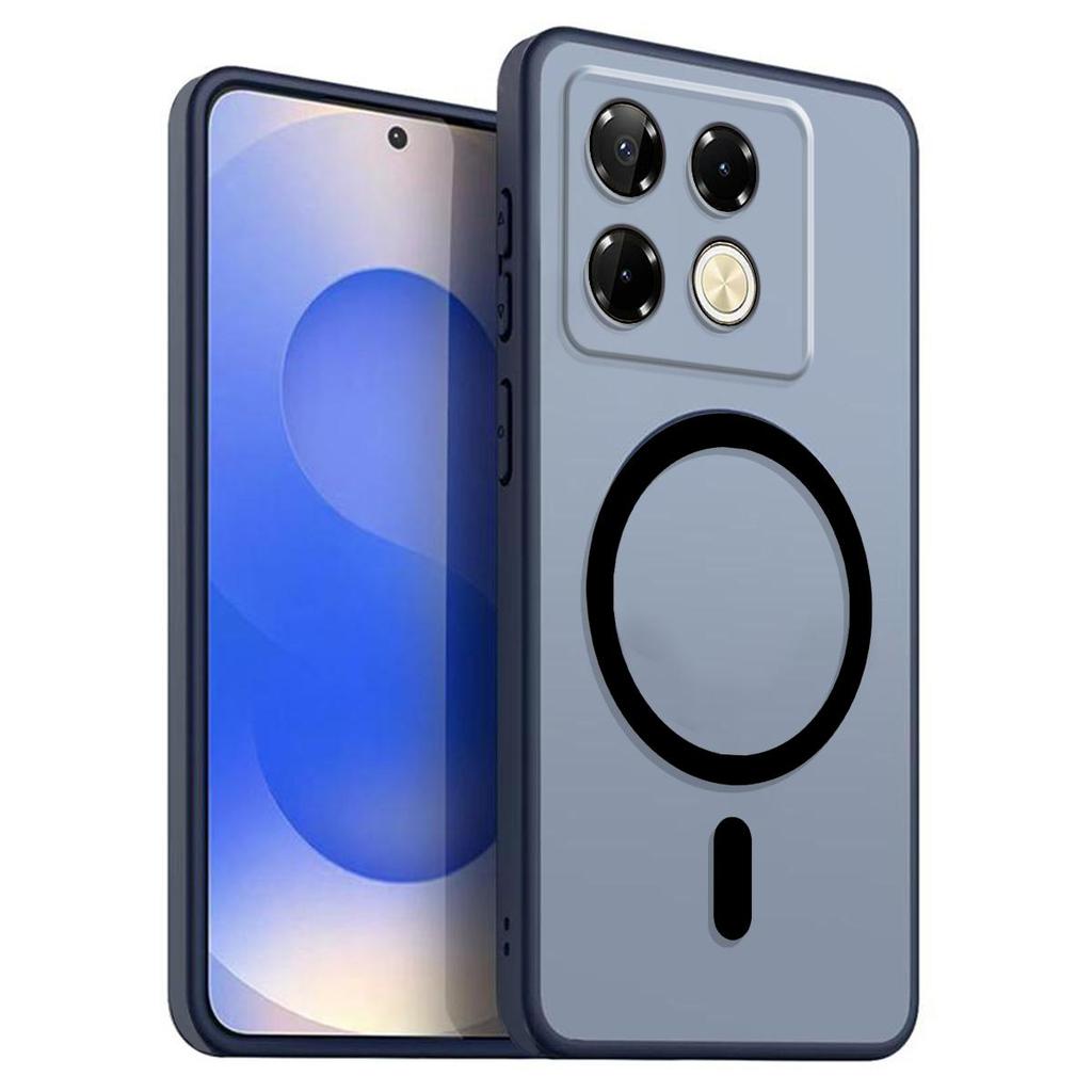 Магнитный железный кольцевой чехол для телефона для infinix NOTE 40 Pro+ 5G, 40 Pro 5G 4G, матовый мягкий ТПУ, противоударный чехол