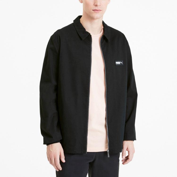 PUMA Jackets Men's Black Lapel Moderate Other 582702-01
