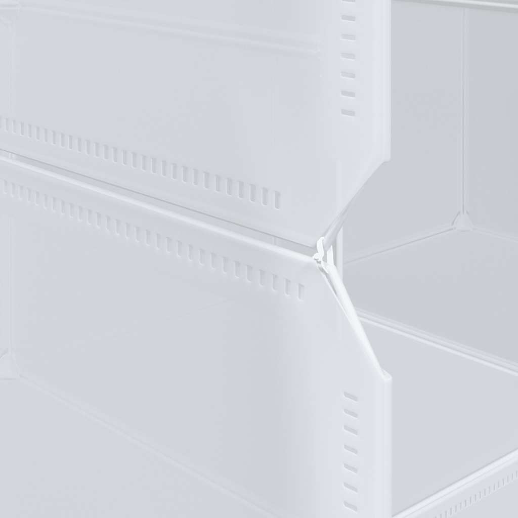 Cube Storage System with 16 Cubes and Hanging Rods PP