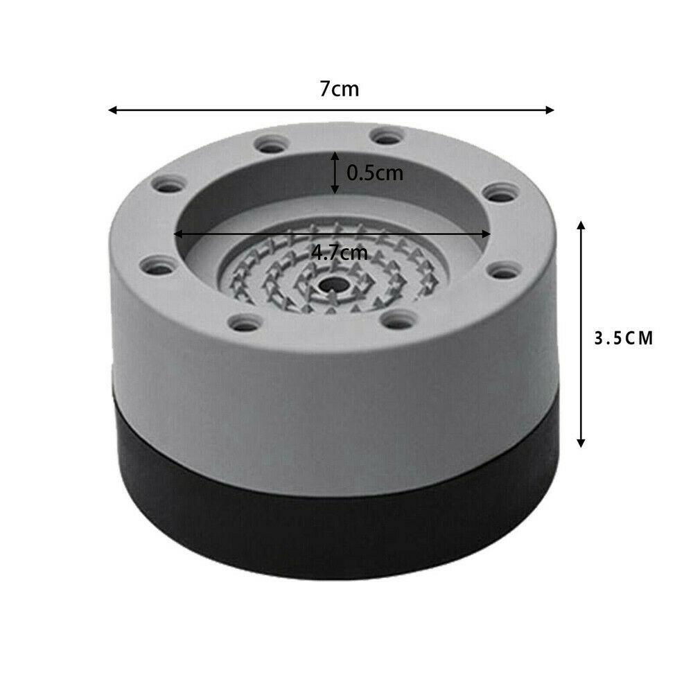 4x Anti-Vibration Pads Anti-slip Noise-reducing Washing Machine Feet No-slip Mat