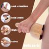1Pcs Wood Therapy Massage Cup With Roller Handheld Wooden Massage Cup Roller Massager Wood Cupping Therapy Meridian Massage Tool