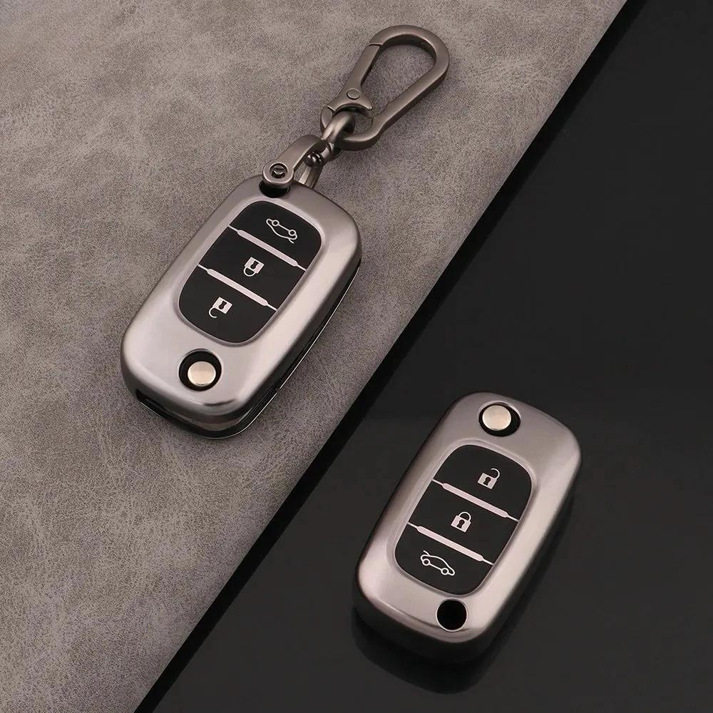 ТПУ Чехол-книжка для автомобильного ключа для Renault Fluence Clio Megane Kangoo Lacia Lada Largus Kalina Granta Vesta X-Ray Benz Smart Fortwo