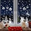 2025 Christmas Window Clings: Santa, Reindeer, Baubles for Shopping Malls
