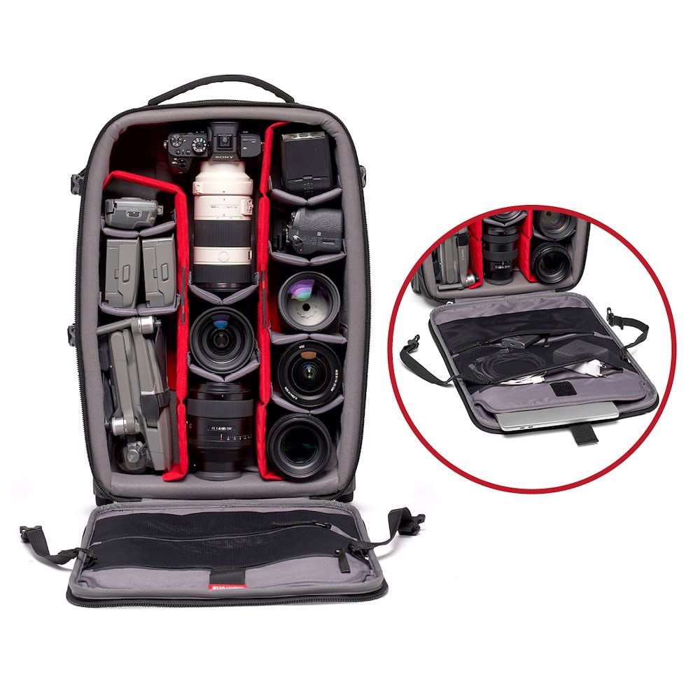 Сумка на колесах Manfrotto Advanced Roller Bag III Camera Roller Bag совместима с международным багажом. Может вмещать 15-дюймовый ноутбук, ПК, ручную кладь MB.
