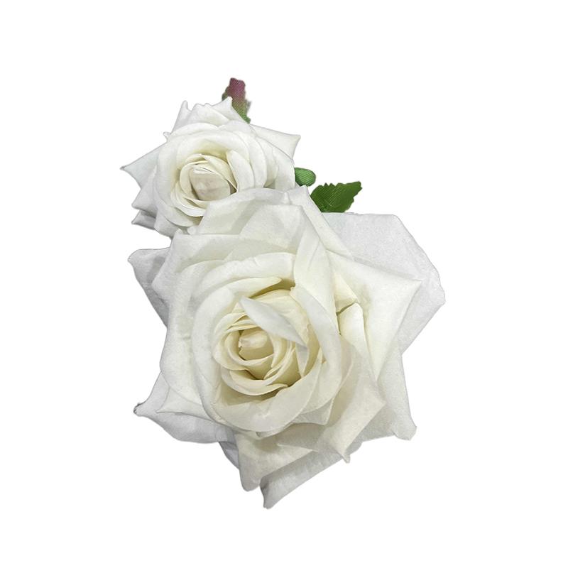 Rose Flower Hair Clip Women Seaside Party Hairgrip Bridal Hairpin Headwear Solid Color Headwear