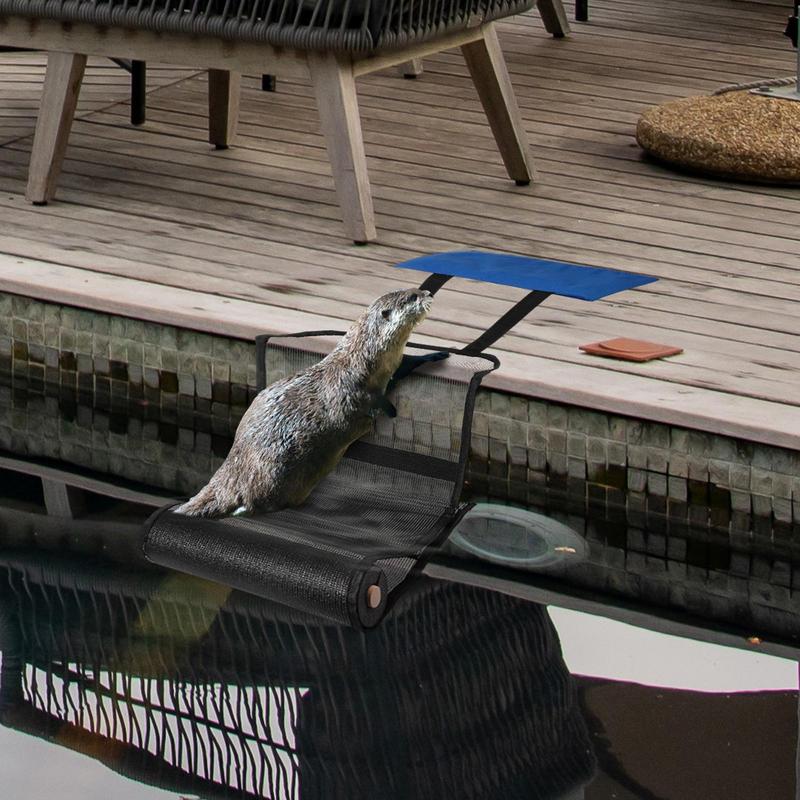 Спасательный пандус для животных Ткань Оксфорд Сетка Синий Спасатель для животных Многоцелевой Плавающий спасатель для животных для бассейна