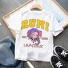 Cartoon Print Fashion Kids Clothing Short Sleeve T-Shirt Casual Comfortable T-shirt Girls