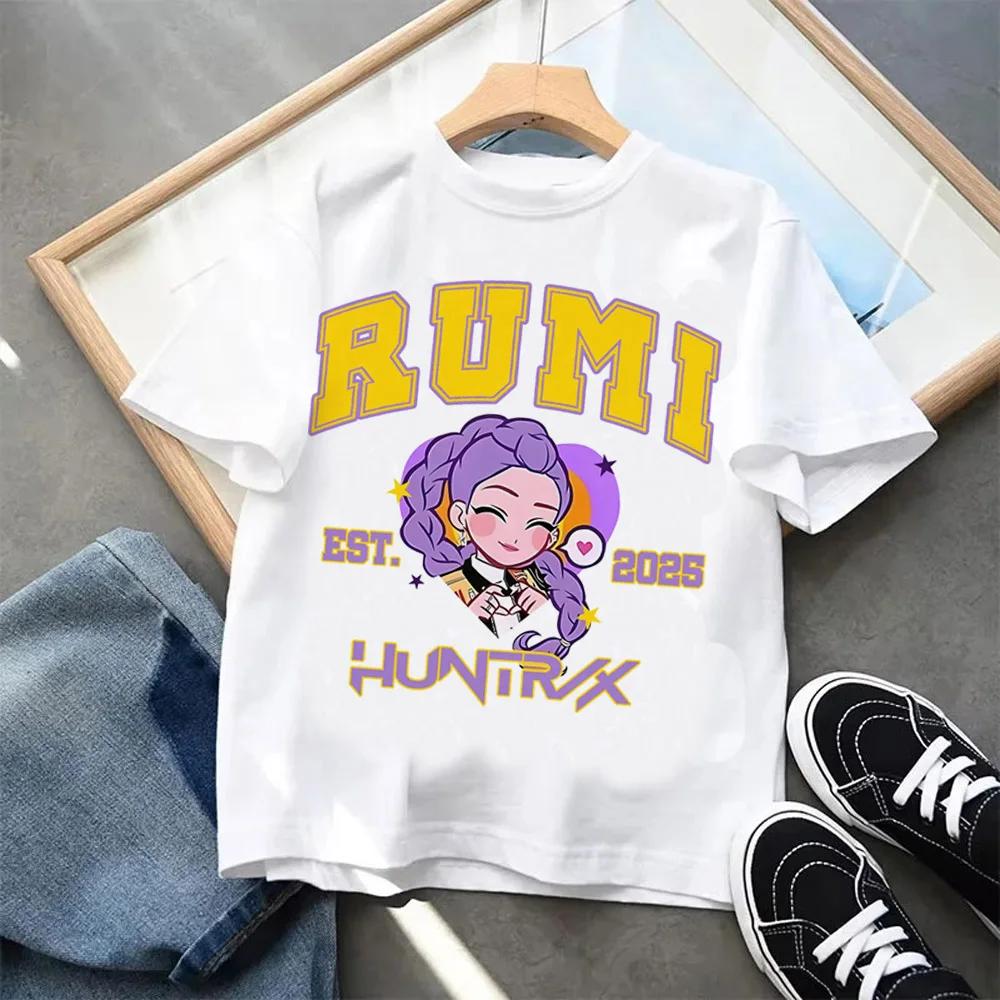 Cartoon Print Fashion Kids Clothing Short Sleeve T-Shirt Casual Comfortable T-shirt Girls