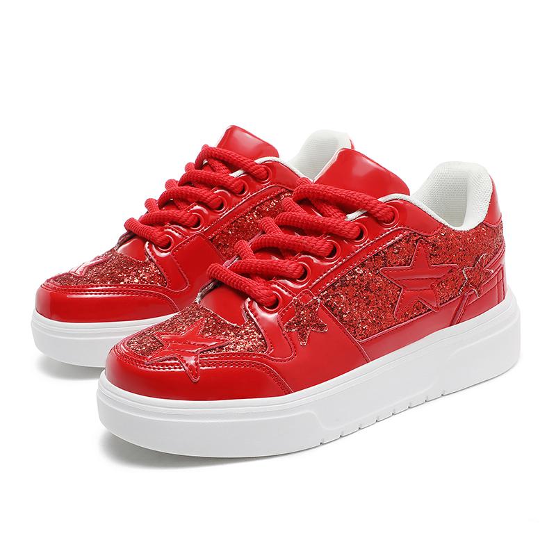 Модные блестящие золотые кроссовки унисекс со звездами на платформе дизайнерская роскошная обувь для мужчин и женщин повседневная уличная обувь для хип-хопа для мужчин