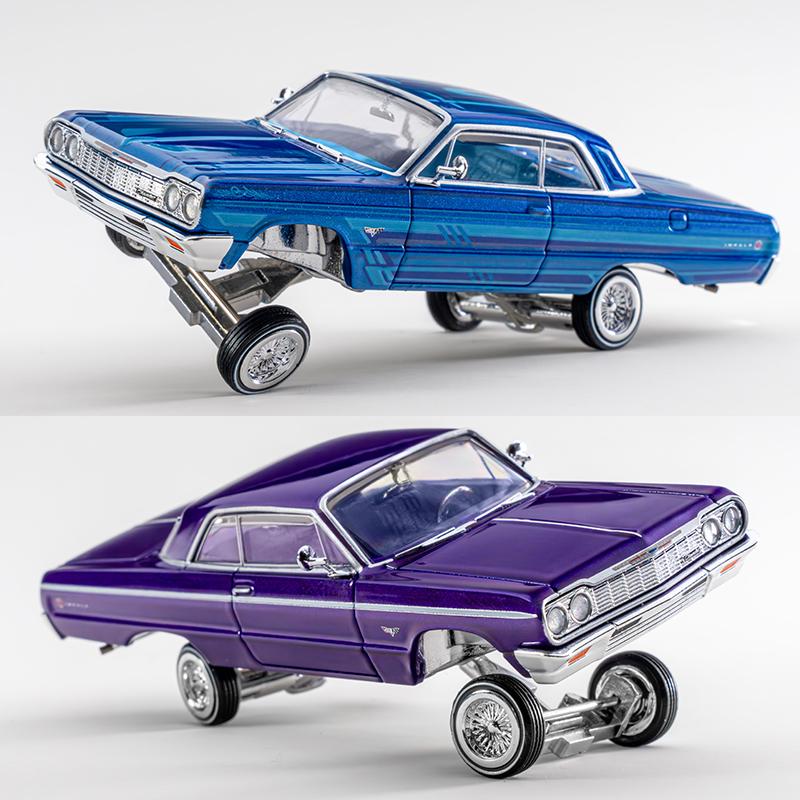 Предпродажа 97M 1:64 Chevrolet Impala Lowrider Сплав Модель Автомобиля