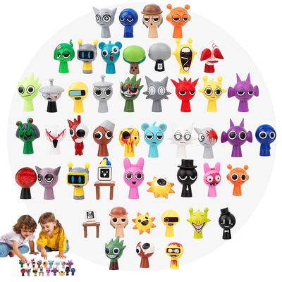 MORISHOP Фигурки Spranky, Куклы, Коллекционные предметы, Фигурки, Пластиковые модели, Игровые персонажи, Коллекции персонажей, Высота 3-4 см (48-Пакет) [Использовал]