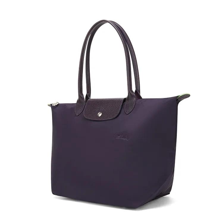 LONGCHAMP Le Pliage Green Zip Closure Recycled Polyamide Canvas Tote Bag , Shopping Bag , Handbag , Shoulder Bag Women's (Unisex) Shoulder Bags