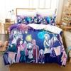 In Another World with My Smartphone Printed Bed Set Duvet Cover Pillowcase Bedding Set Linen Sheet Quilt Cover Full Queen Size