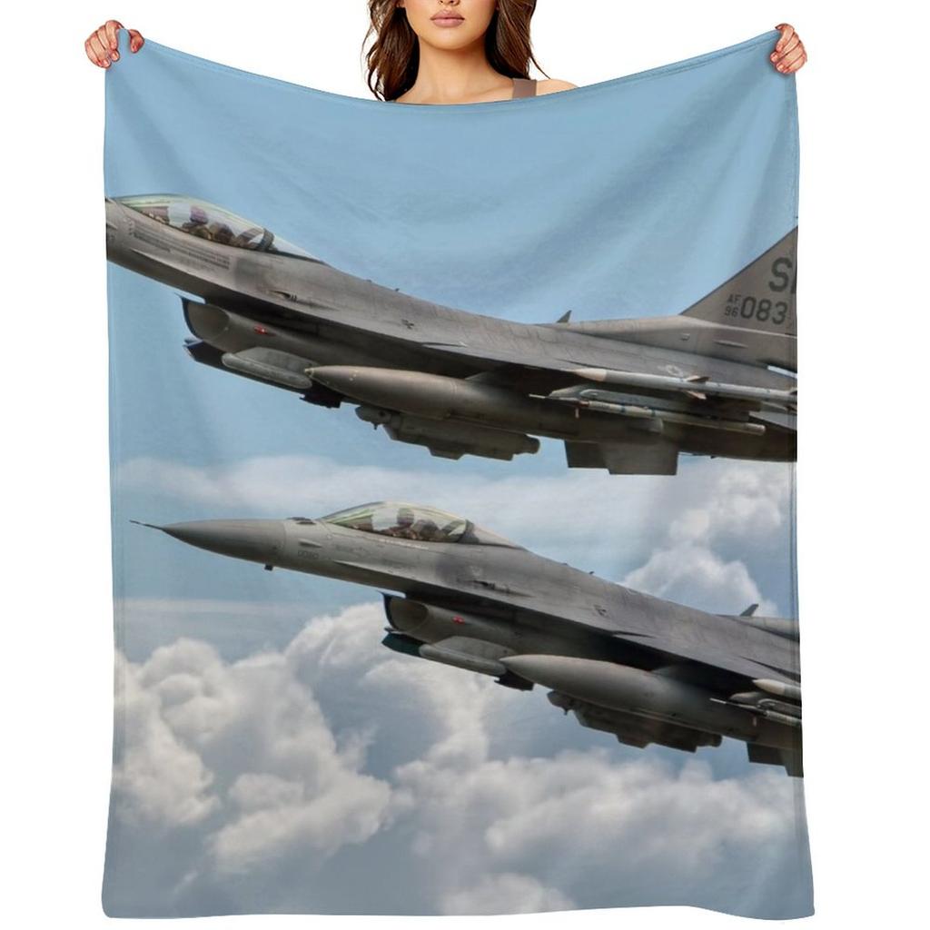 F16 Fighting Falcon Warhawks Плед Ворсистый Декоративный Пледы и накидки Пушистые Пледы