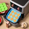 Air Fryer Liners Silicone Basket Square Oven Pan for Even Heating High Temp Resistant Cake Molds for Creative Cooking