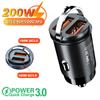 Автомобильное зарядное устройство Kebidu Mini Quick Charge QC3.0 PD USB Type-C 200 Вт/100 Вт адаптер прикуривателя для iPhone Xiaomi Автомобильные аксессуары