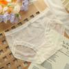 Underwear Women's Summer Thin Large Mid Waist Seamless Lace Sexy Girl Cotton Crotch Antibacterial Breathable Briefs