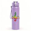 1PC Treble Clef Color Music Note Art Print 750ml Color Plastic Sports Water Bottle Leakproof Flip Straw Lid Suitable for Sports Office Home Use